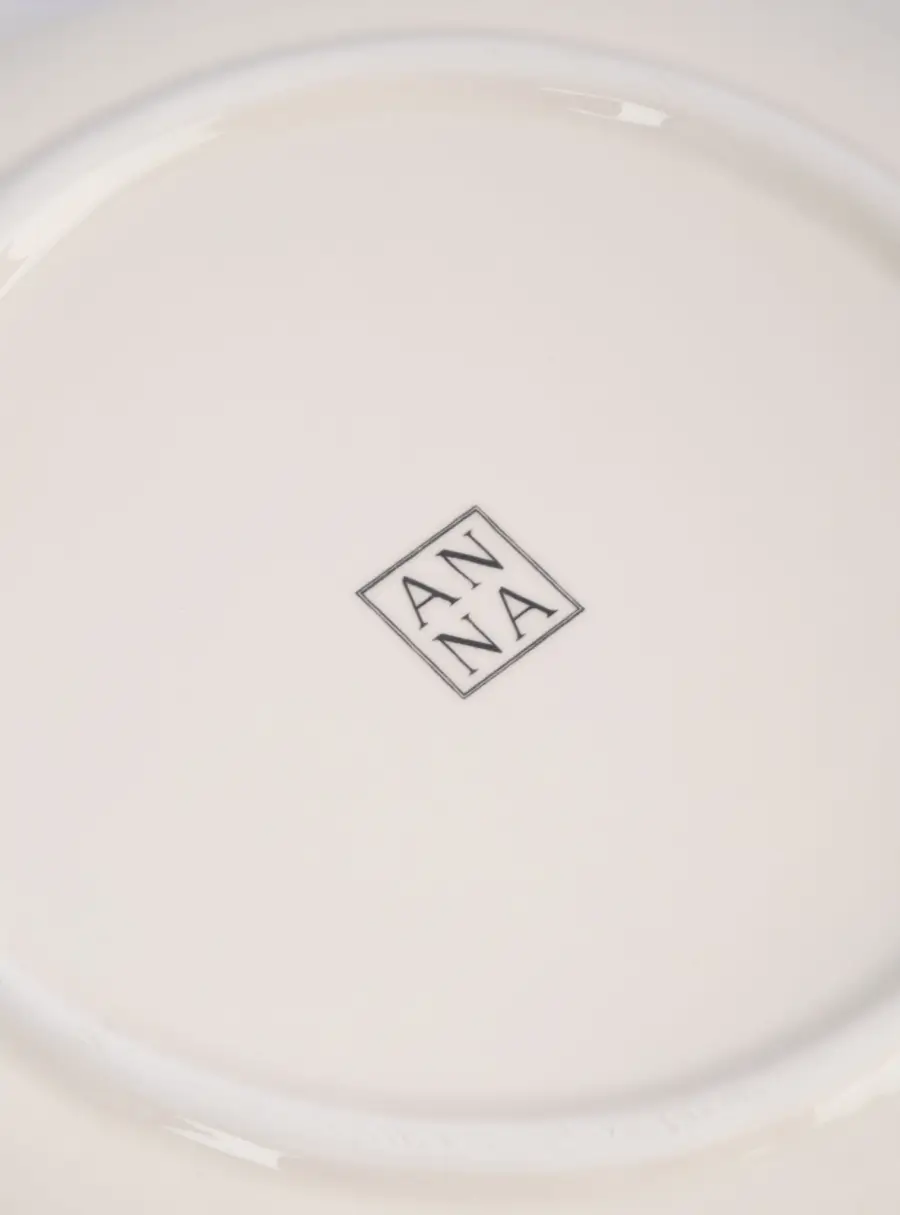 Блюдо, 24 см, керамика, молочное, Бабочки, Butterfly, image-5