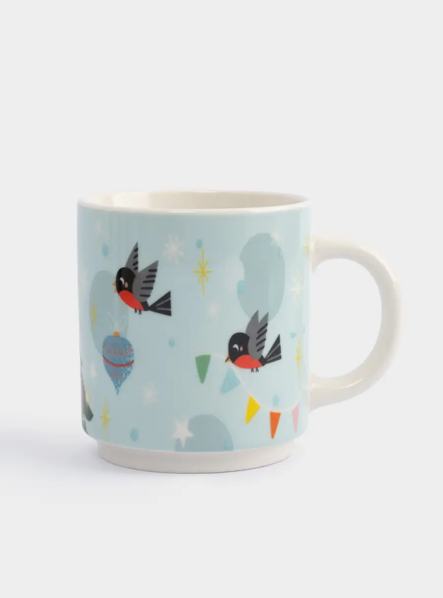 Кружка, 350 мл, 4 шт, фарфор N, Животные украшают елку, Band, image-2