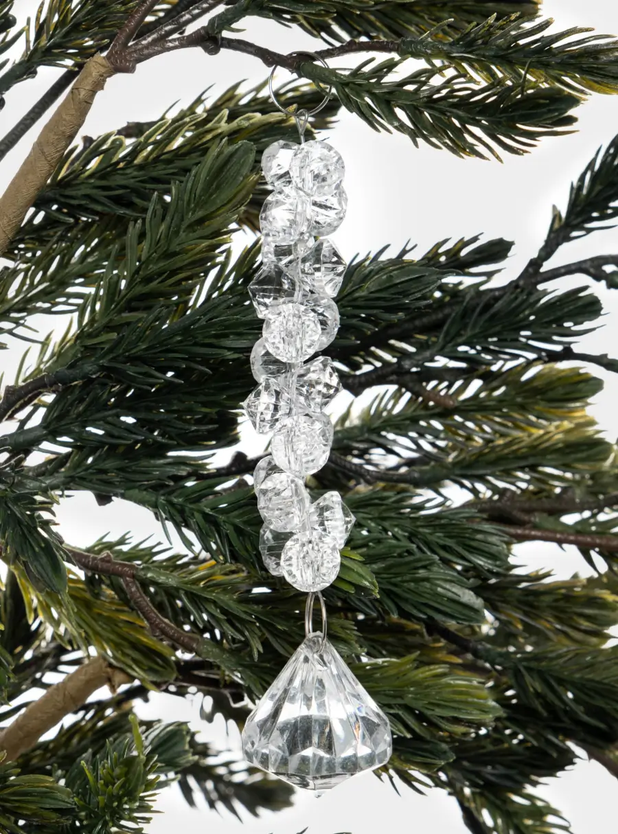 Игрушка елочная, 14 см, стекло, Хрустальная подвеска, Event, image-2