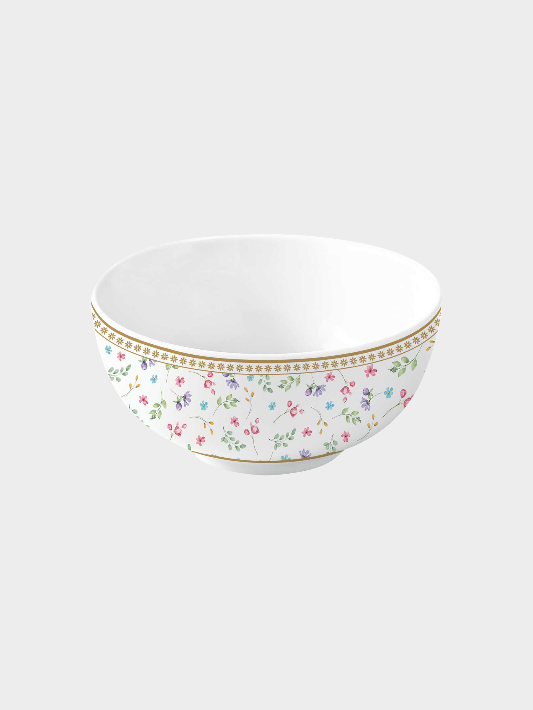 Пиала, 12х6 см, фарфор P, белая, Цветы, Spring Bloom, image-0