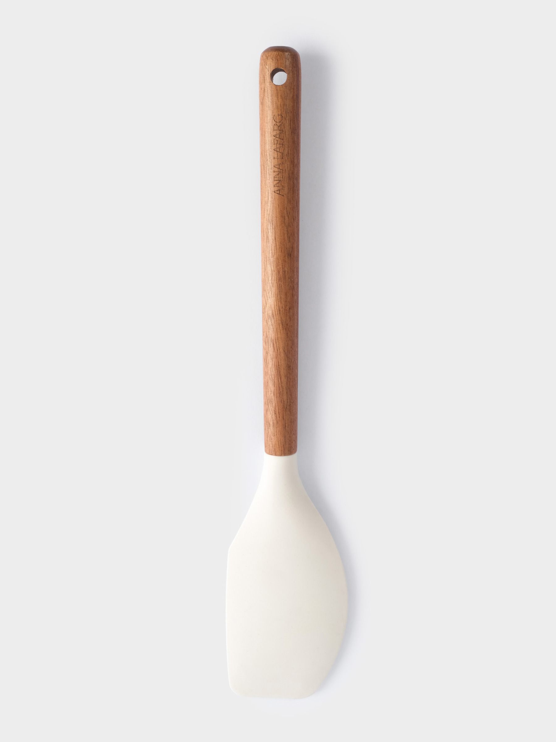 Лопатка-шпатель, 32 см, силикон/дерево, молочный, Wenge, image-0