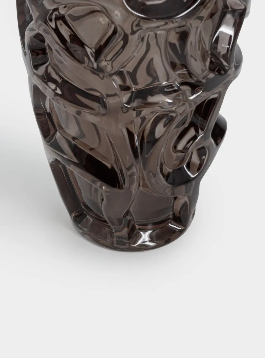 Ваза для цветов, 29 см, стекло Р, коричневая, Узоры, Galaxy ,image-3