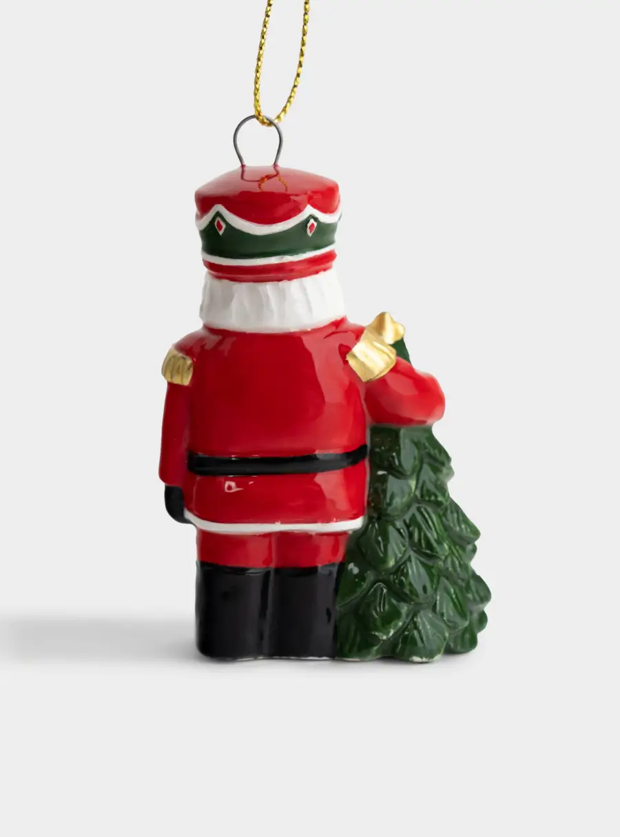 Игрушка елочная, 8 см, керамика D, Щелкунчик с елкой, Nutcracker, image-5