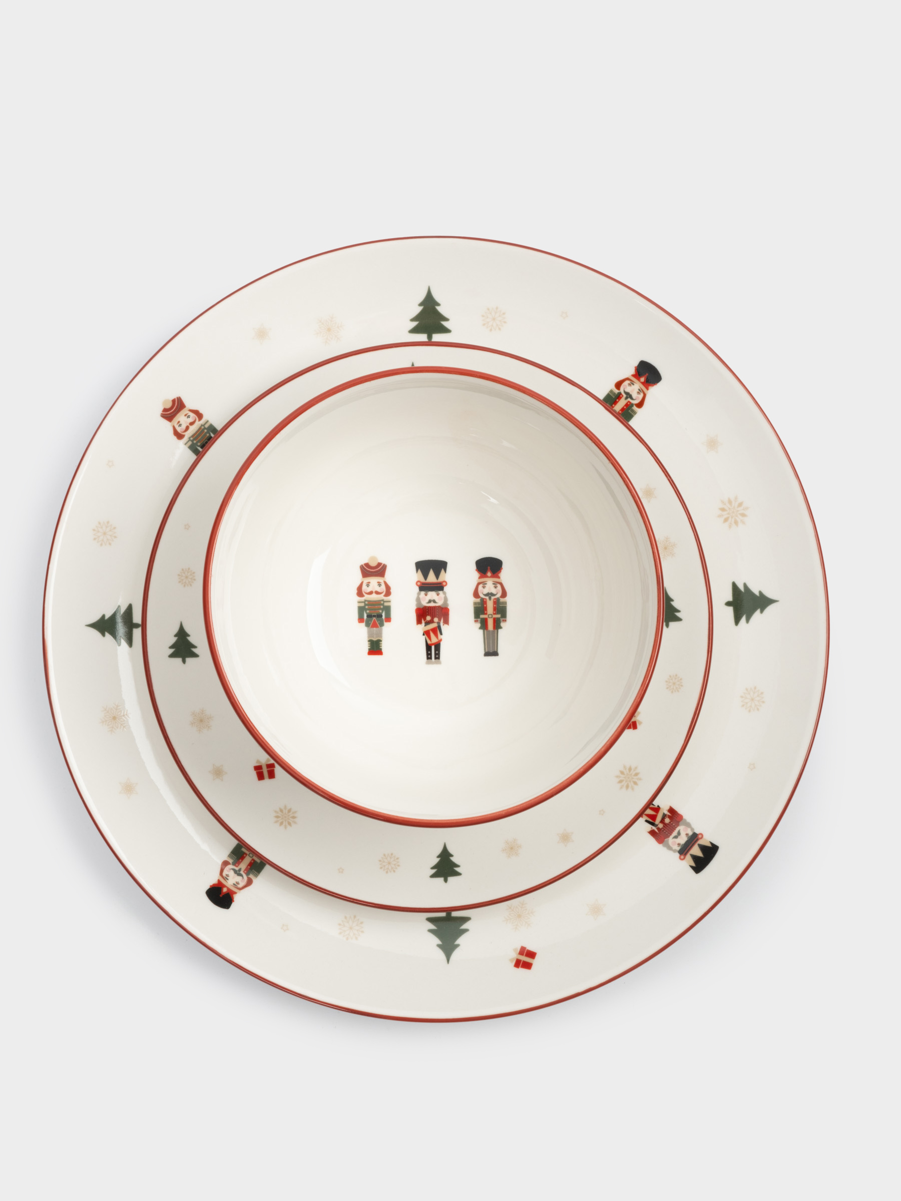 Сервиз обеденный, 6 перс, 18 пр, фарфор P, белый, Щелкунчики, Nutcracker, image-4