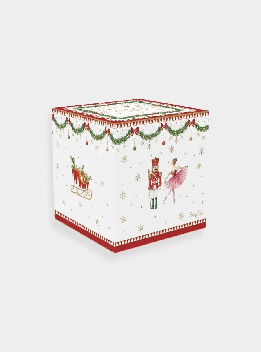 Банка для продуктов, фарфор P, белая, Щелкунчик и фея, Magie de Noel ,image-1