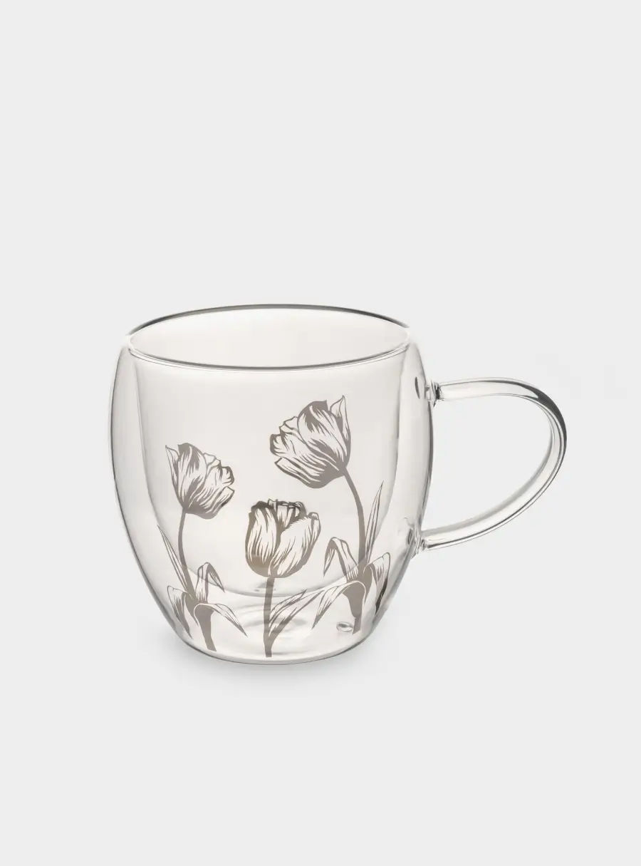 Кружка, 250 мл, стекло Б, Тюльпаны, Wind-deco ,image-0