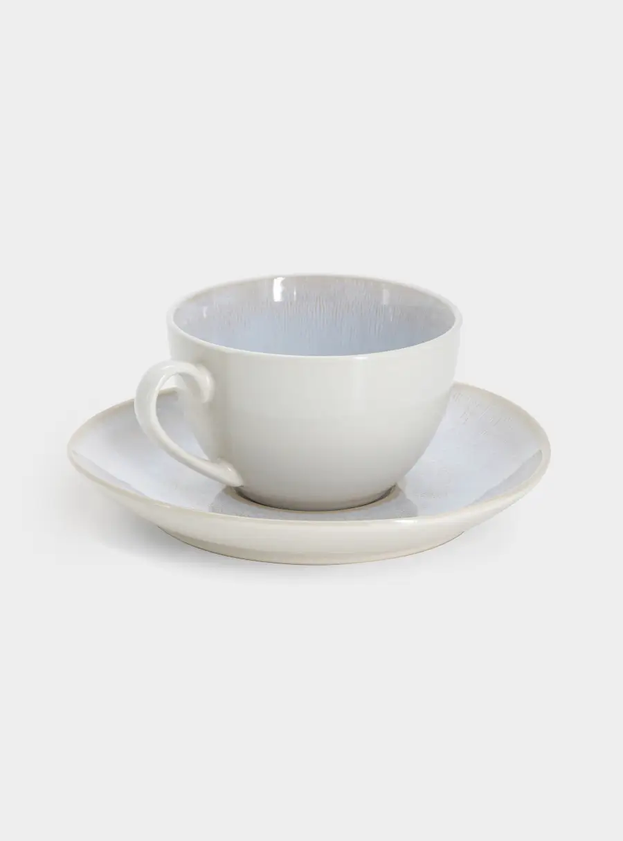 Пара чайная, 1 перс, 2 пр, 220 мл, керамика, бежевая, в крапинку, North Organic ,image-1