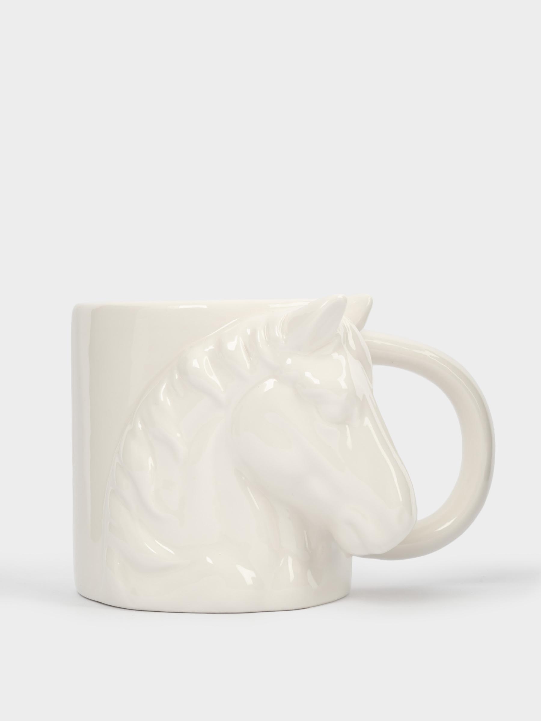 Кружка, 500 мл, фарфор P, белая, Конь, Horse, image-2