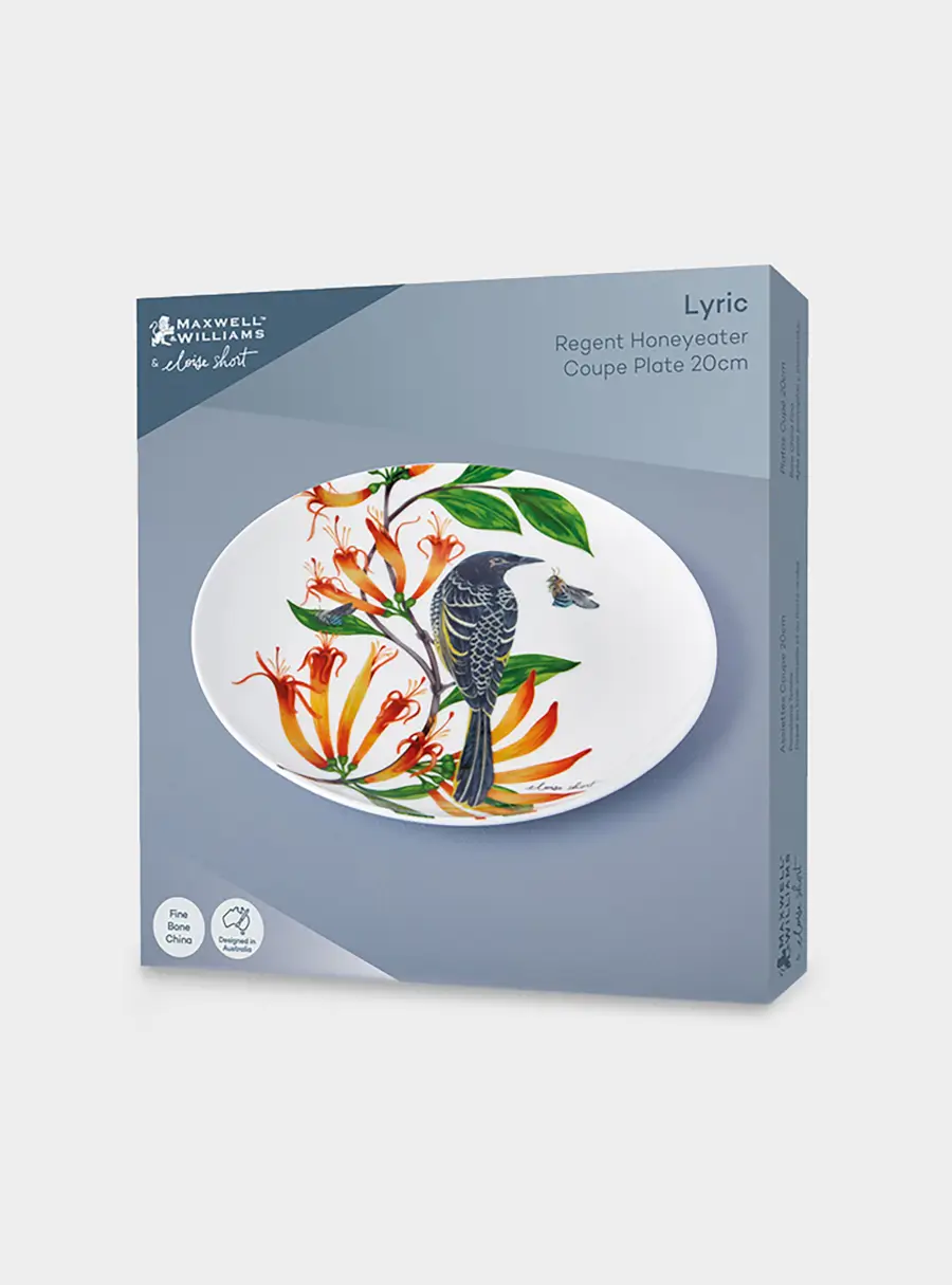 Тарелка десертная, 20 см, фарфор F, белая, Бородавчатый медосос, Lyric ,image-2