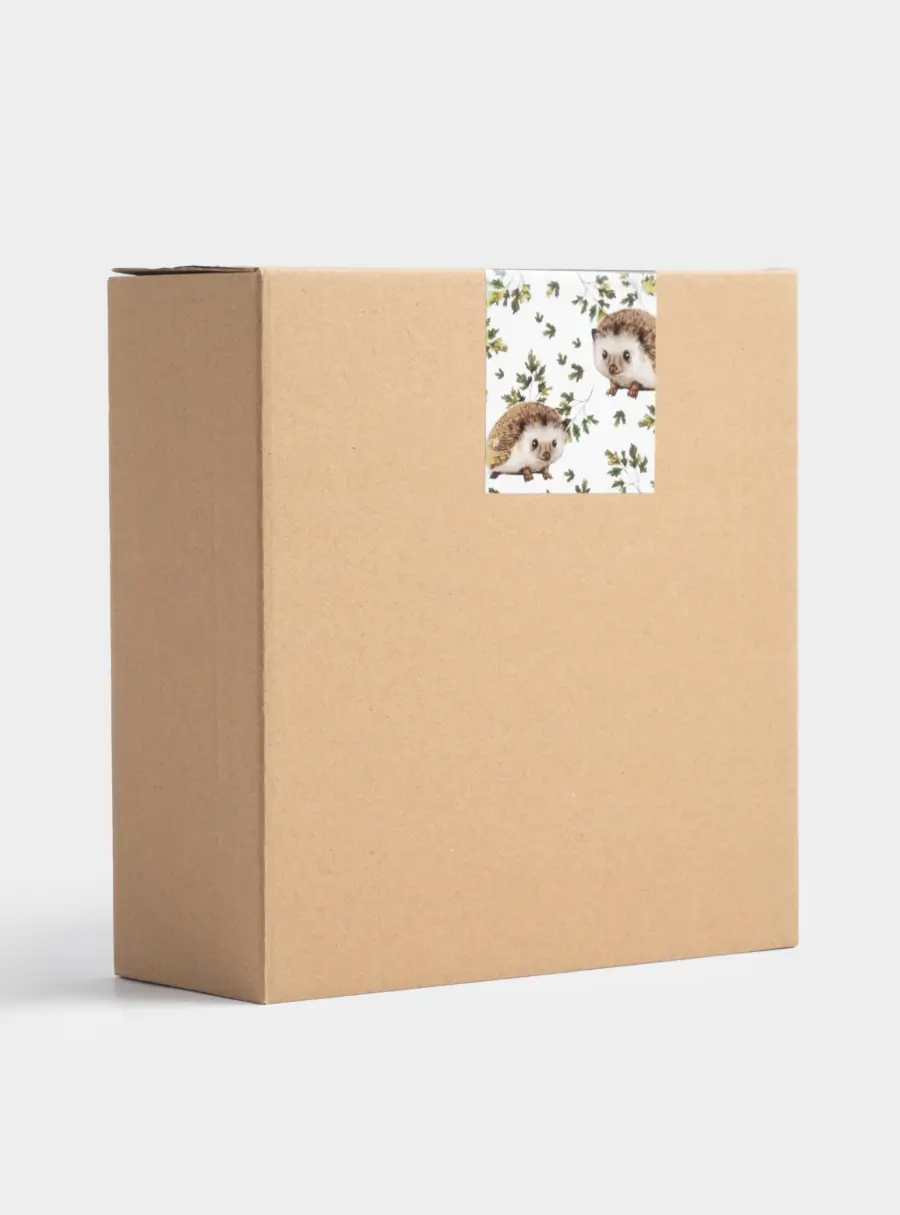 Блюдо, 20х17 см, керамика, зеленое, Еж на листе, Autumn forest, image-5