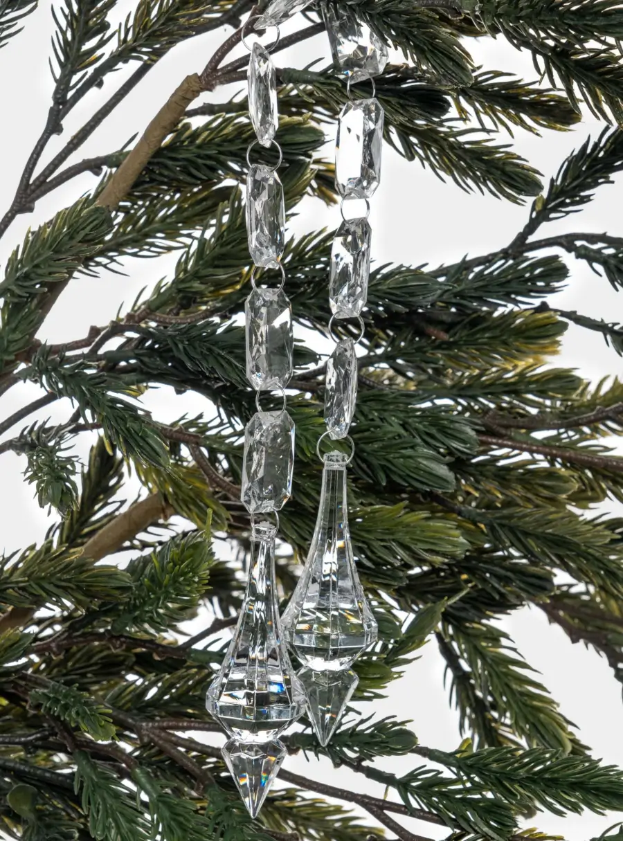 Игрушка елочная, 44 см, акрил, Бусы с кристаллами, Event ,image-2