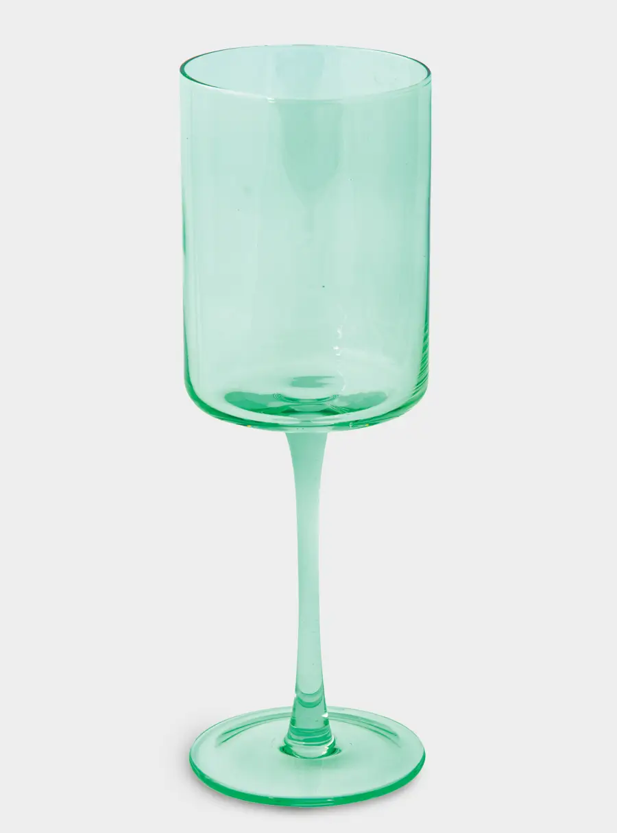 Набор бокалов для вина, 2 пр, 380 мл, стекло, зелёные, Rainbow ,image-1