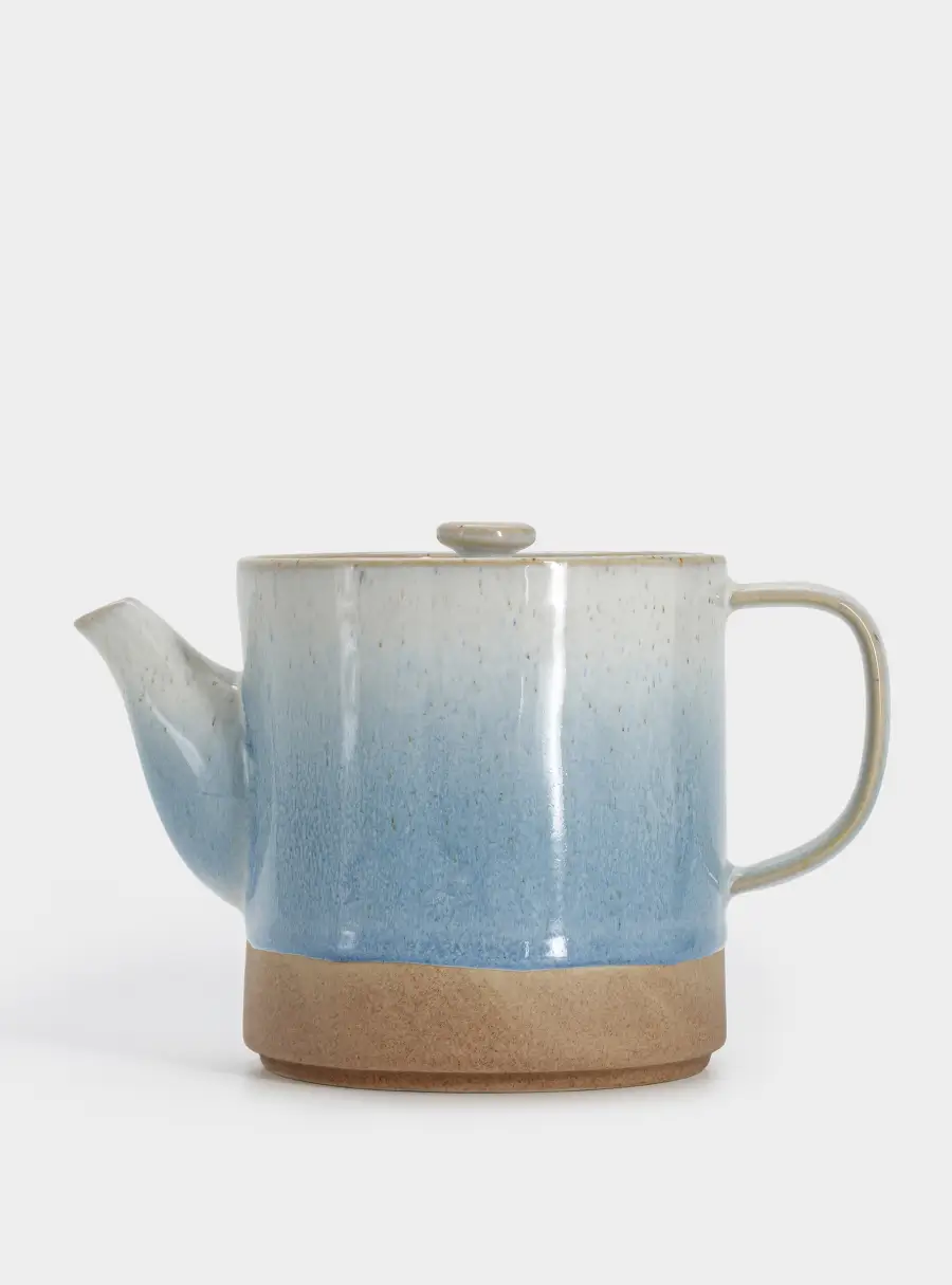 Чайник заварочный, 800 мл, керамика, бежево-голубой, в крапинку, Azurro, image-5
