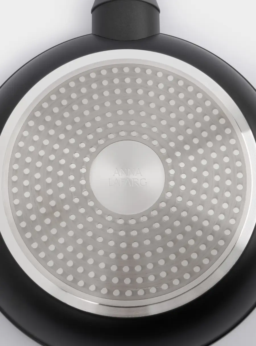 Сковорода, 24 см, с покрытием, алюминий, серо-черная, Robust, image-4