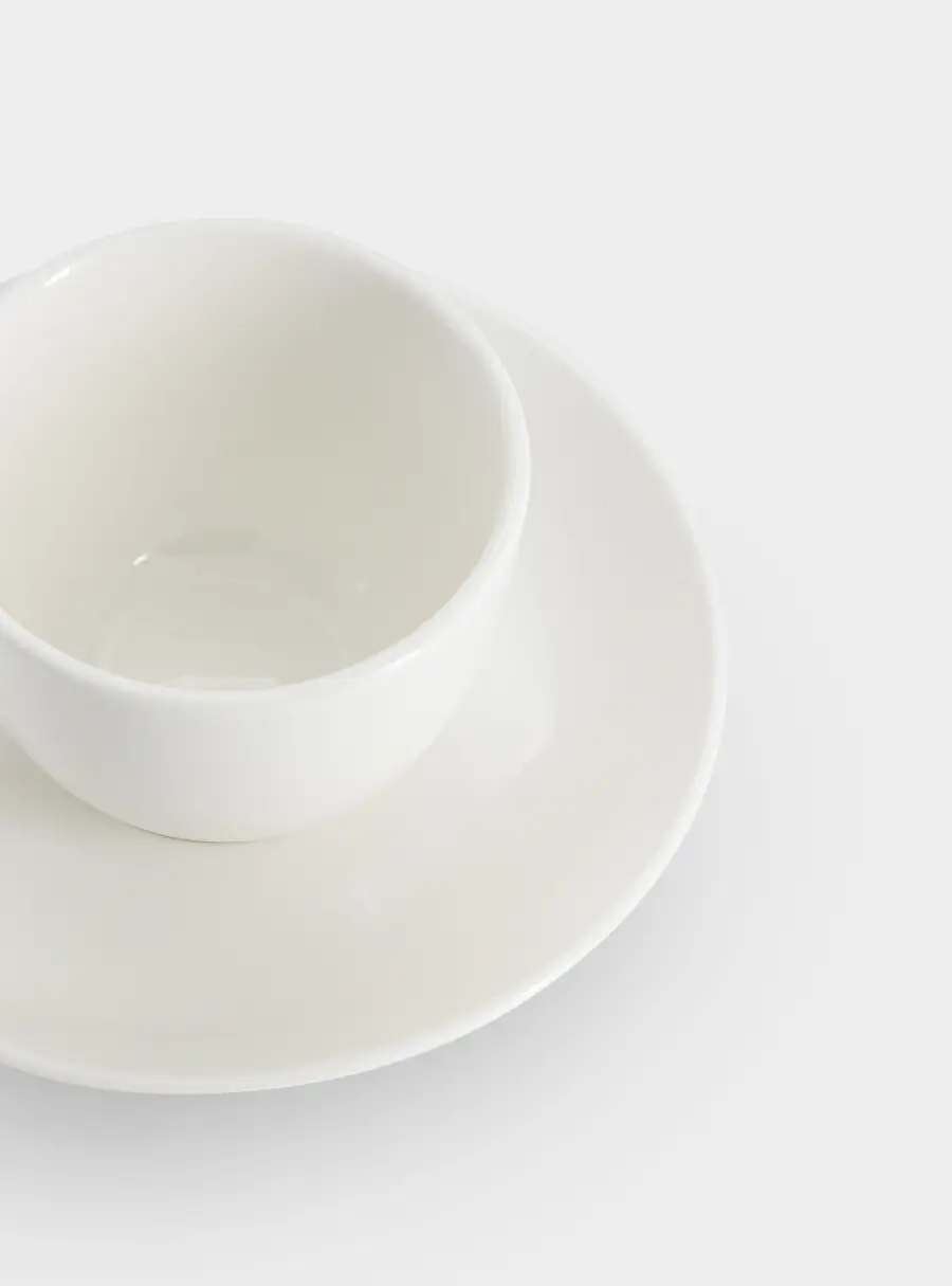 Пара кофейная, 1 перс, 2 пр, 100 мл, фарфор P, белая, White Basics, image-4