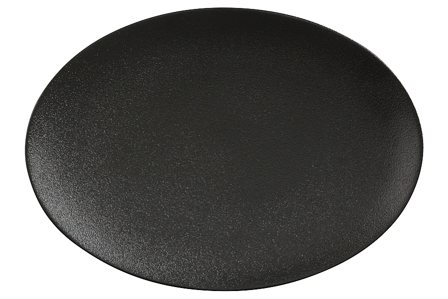 Тарелка овальная Икра черная, 30х22 см