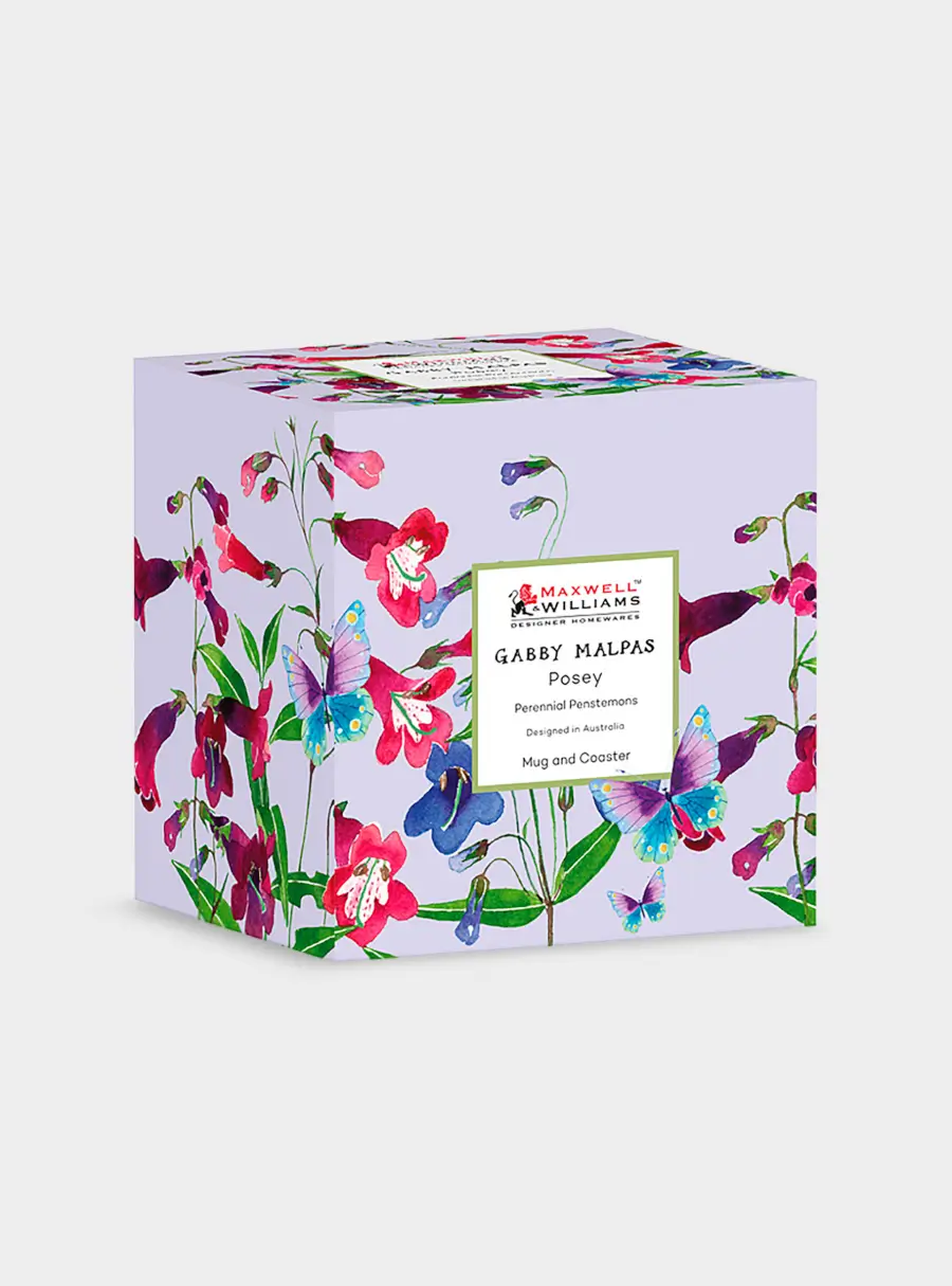 Кружка, 400 мл, с подставкой, Пенстемоны, image-5