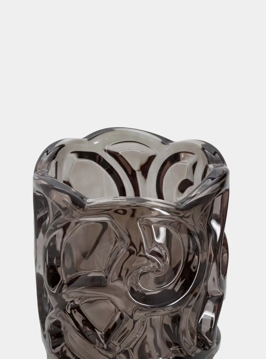 Ваза для цветов, 29 см, стекло Р, коричневая, Узоры, Galaxy ,image-2