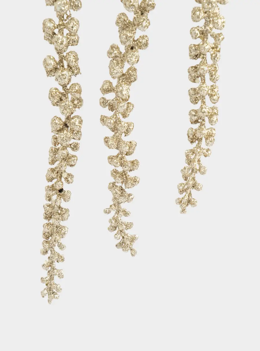 Ветка декоративная, 55 см, пластик/металл, Амарант, Interior gold ,image-1