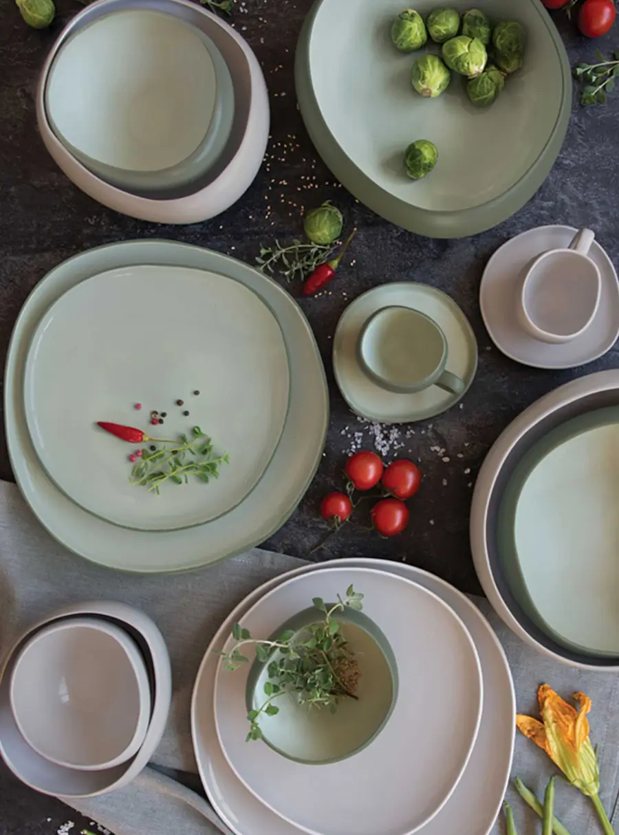 Тарелка обеденная, 27 см, серая, Organica ,image-3