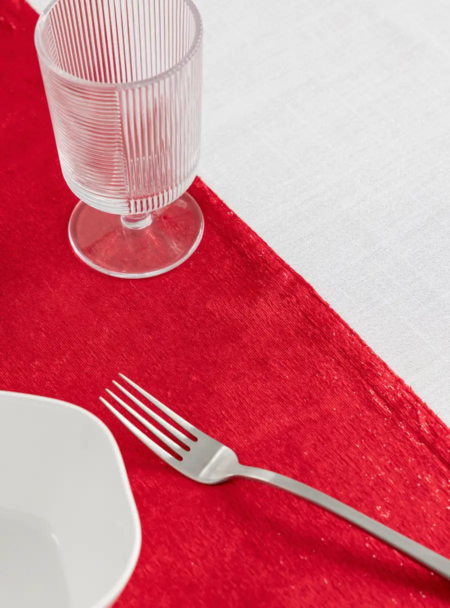 Дорожка настольная, 40х160 см, бархат, красная, Luck gift, image-5