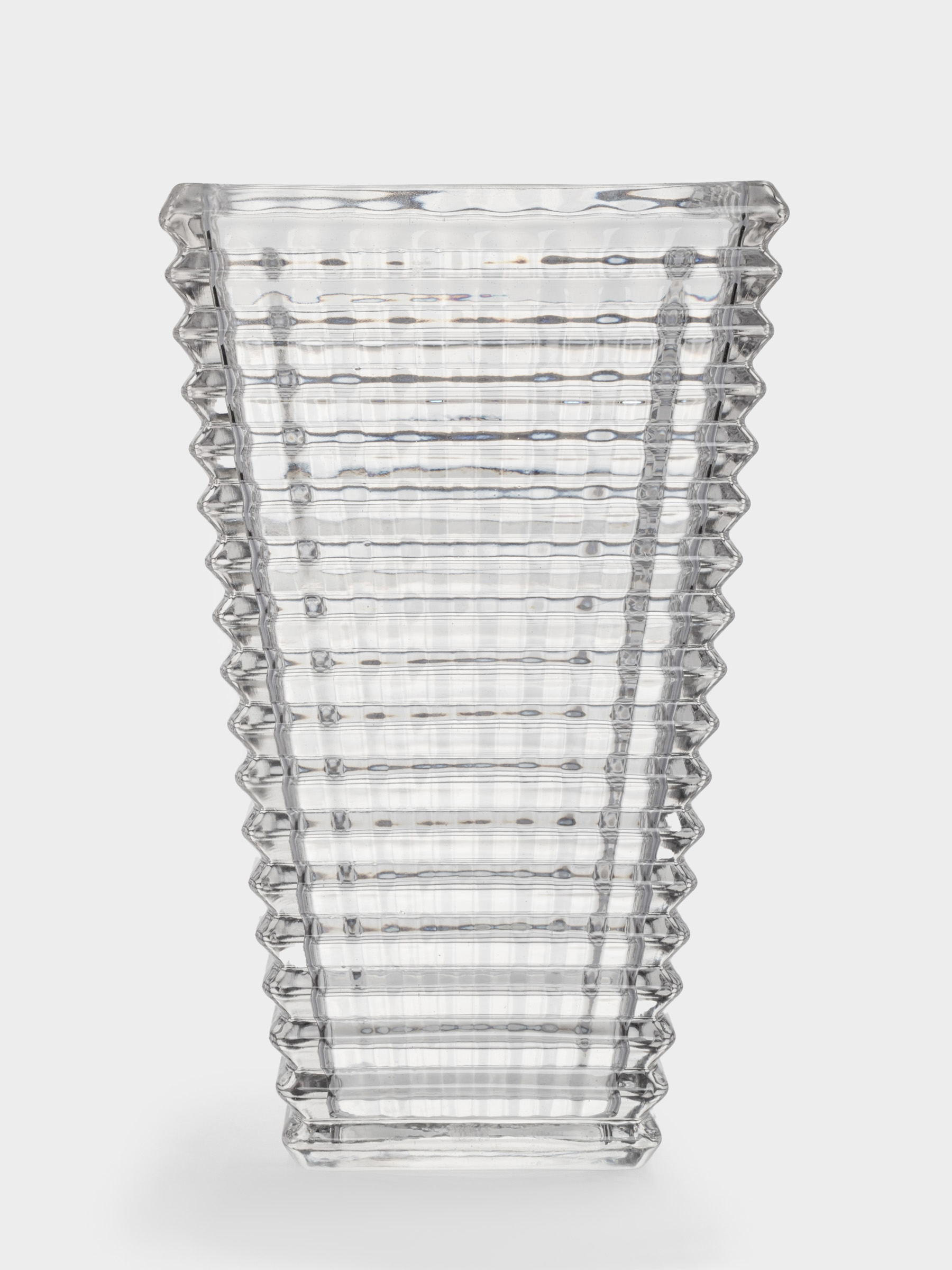 Ваза для цветов, 28 см, стекло Р, серая, Traviata, image-0