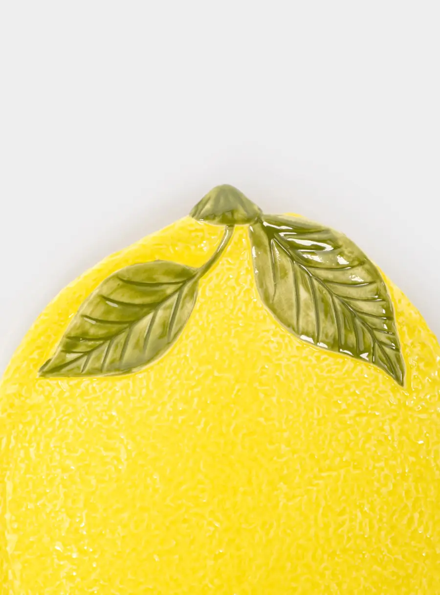 Блюдо, 25х18 см, фарфор P, овальное, желтое, Лимон, Lemon, image-4