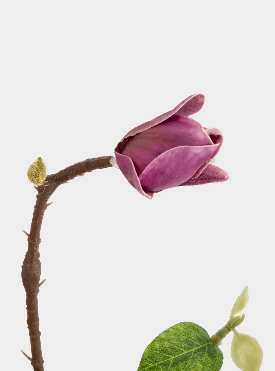 Ветка декоративная, 53 см, полиэстер/металл, Розовый цветок, Interior spring ,image-3