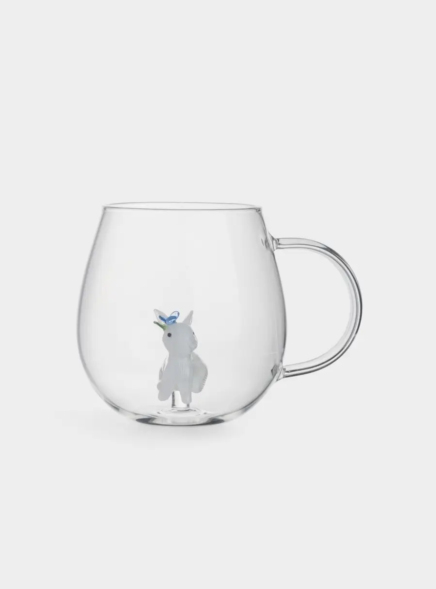 Кружка, 450 мл, стекло Б, Кролик с цветком, Easter ,image-2
