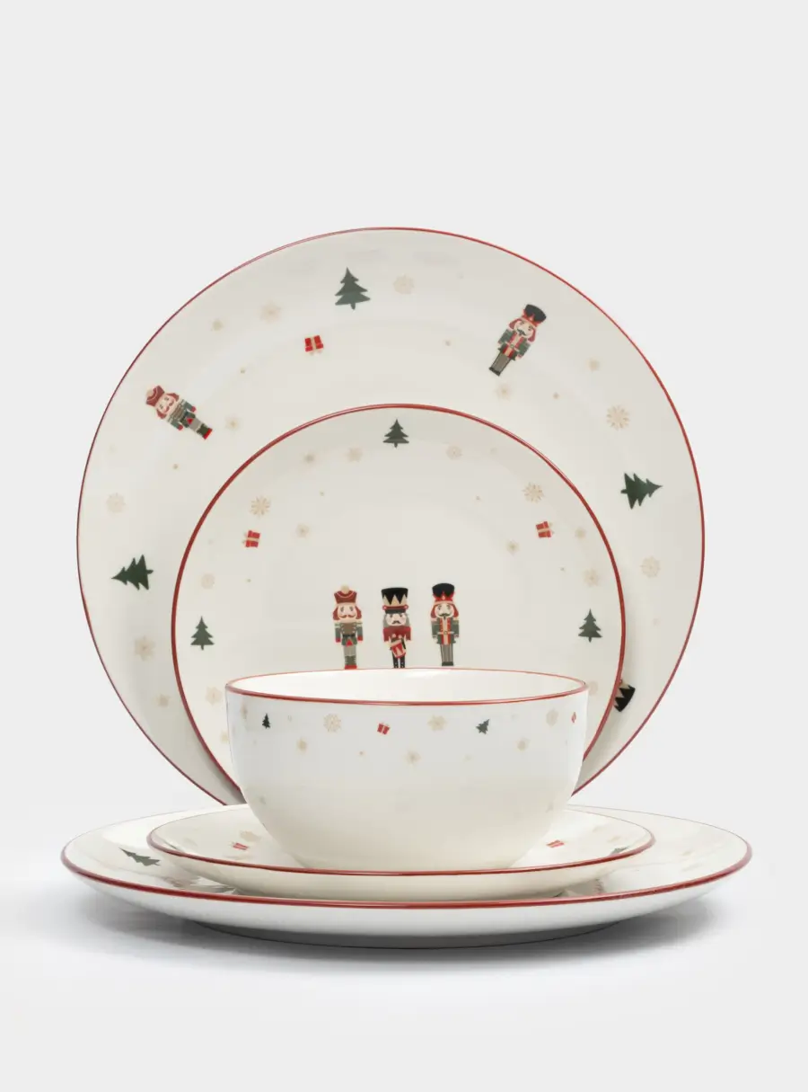 Сервиз обеденный, 6 перс, 18 пр, фарфор P, белый, Щелкунчики, Nutcracker ,image-0