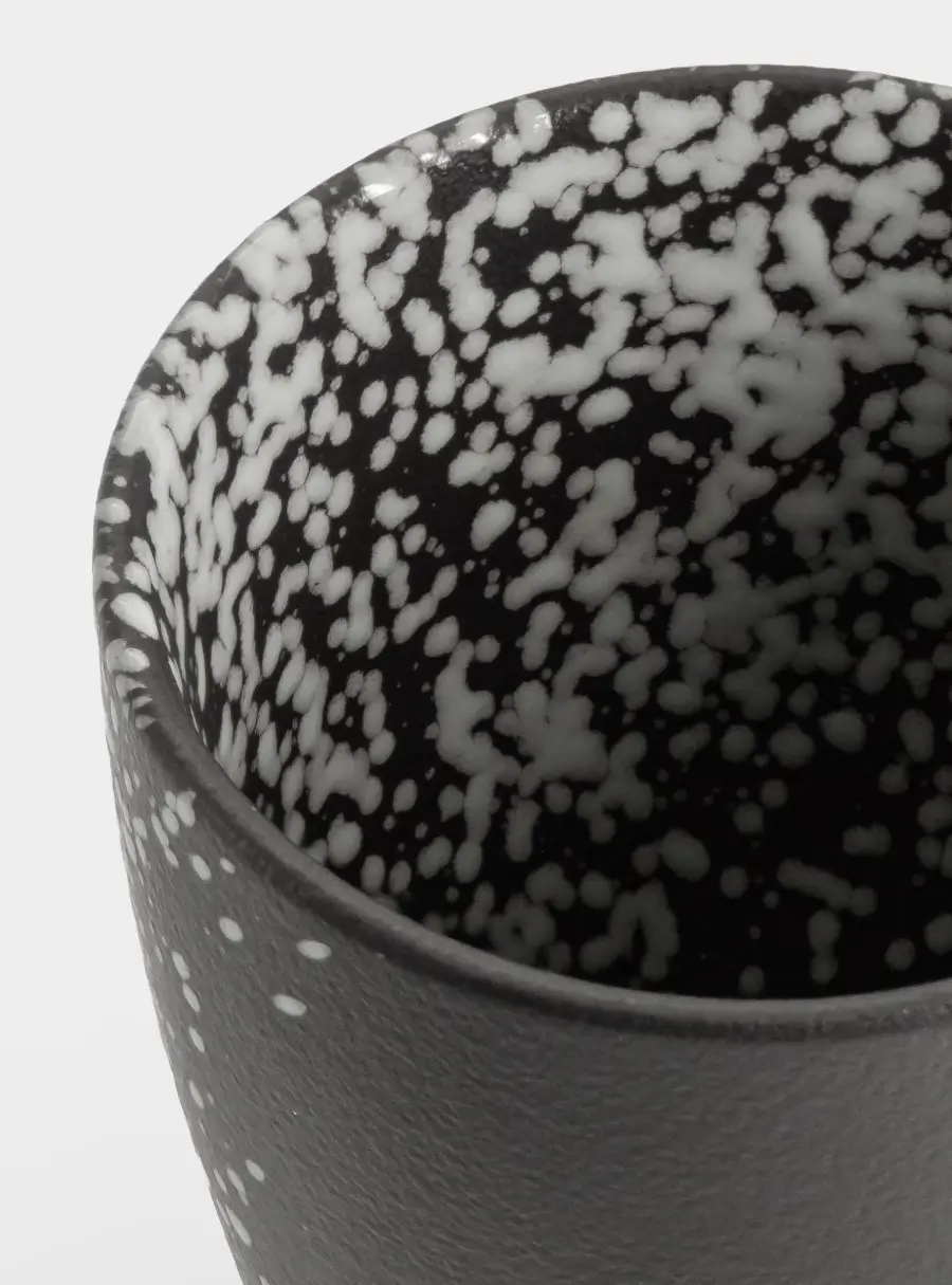 Кружка, 400 мл, фарфор P, черная, в белую крапинку, Caviar Galaxy, image-5