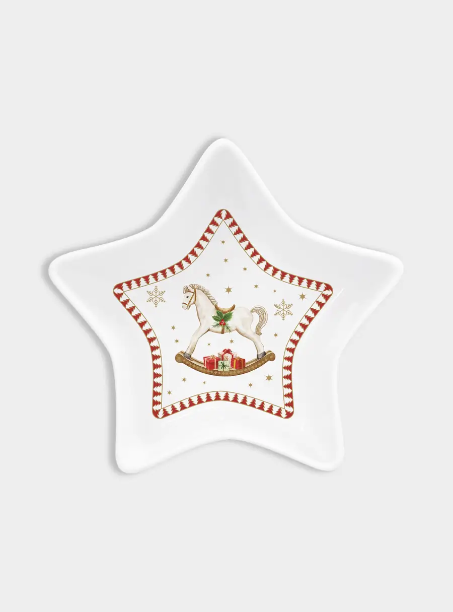 Салатник, 15х5 см, 250 мл, фарфор P, белый, Новогодняя гирлянда, Magie de Noel ,image-1