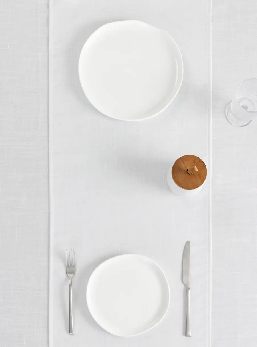 Дорожка настольная, 40х160 см, полиэстер, бело-серебристая, Floe, image-4