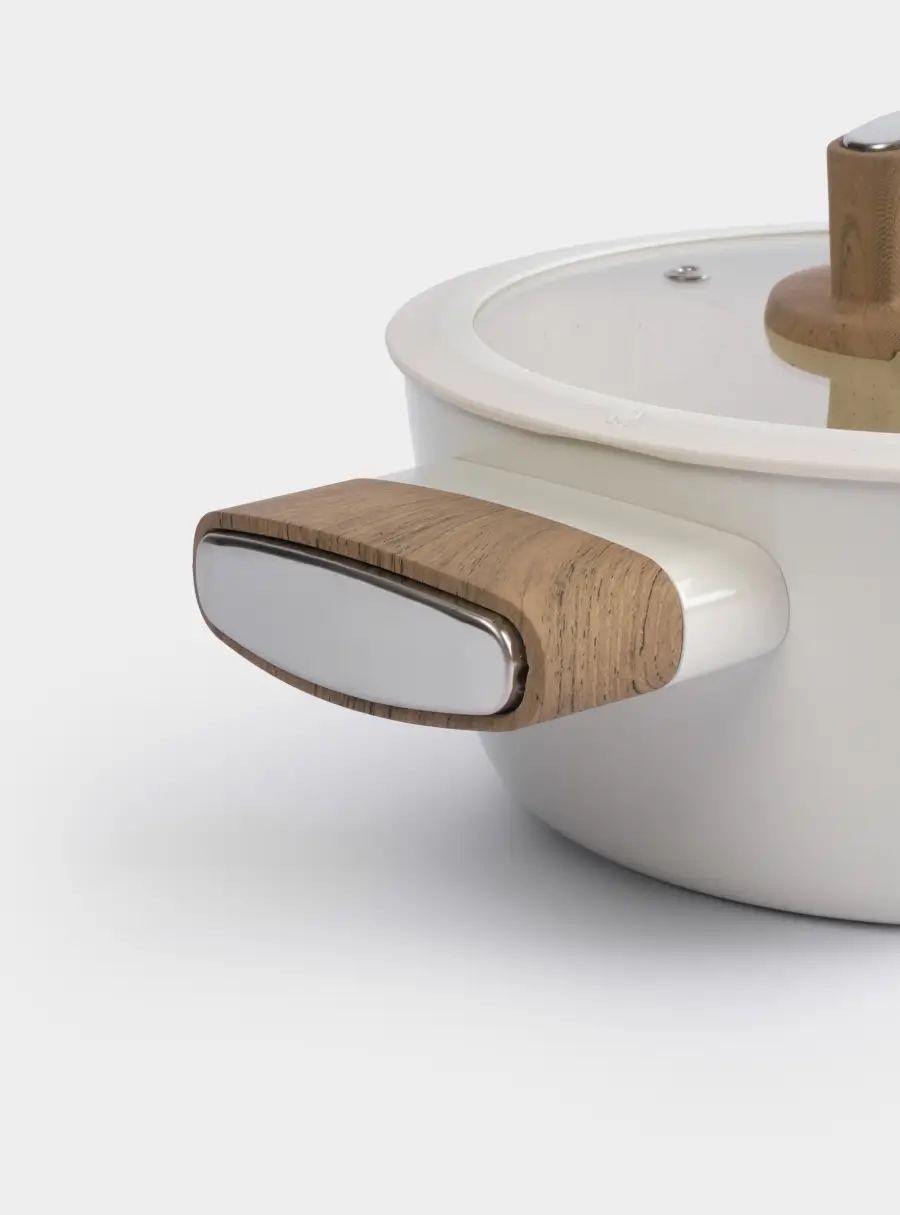 Кастрюля, 20 см, 2,2 л, с крышкой, с покрытием, алюминий, молочная, Palisander ,image-2