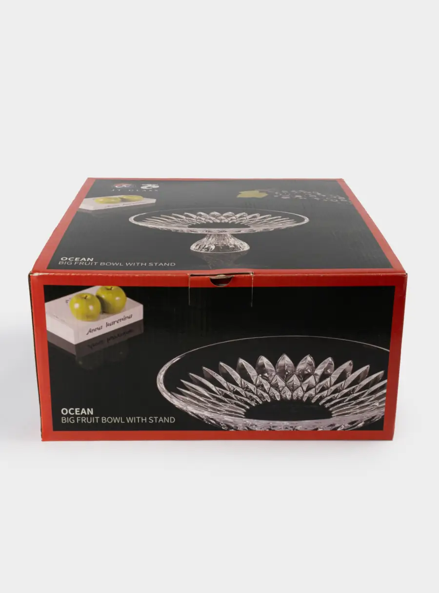 Ваза для фруктов, 29х15 см, на ножке, стекло Р, Ocean, image-6