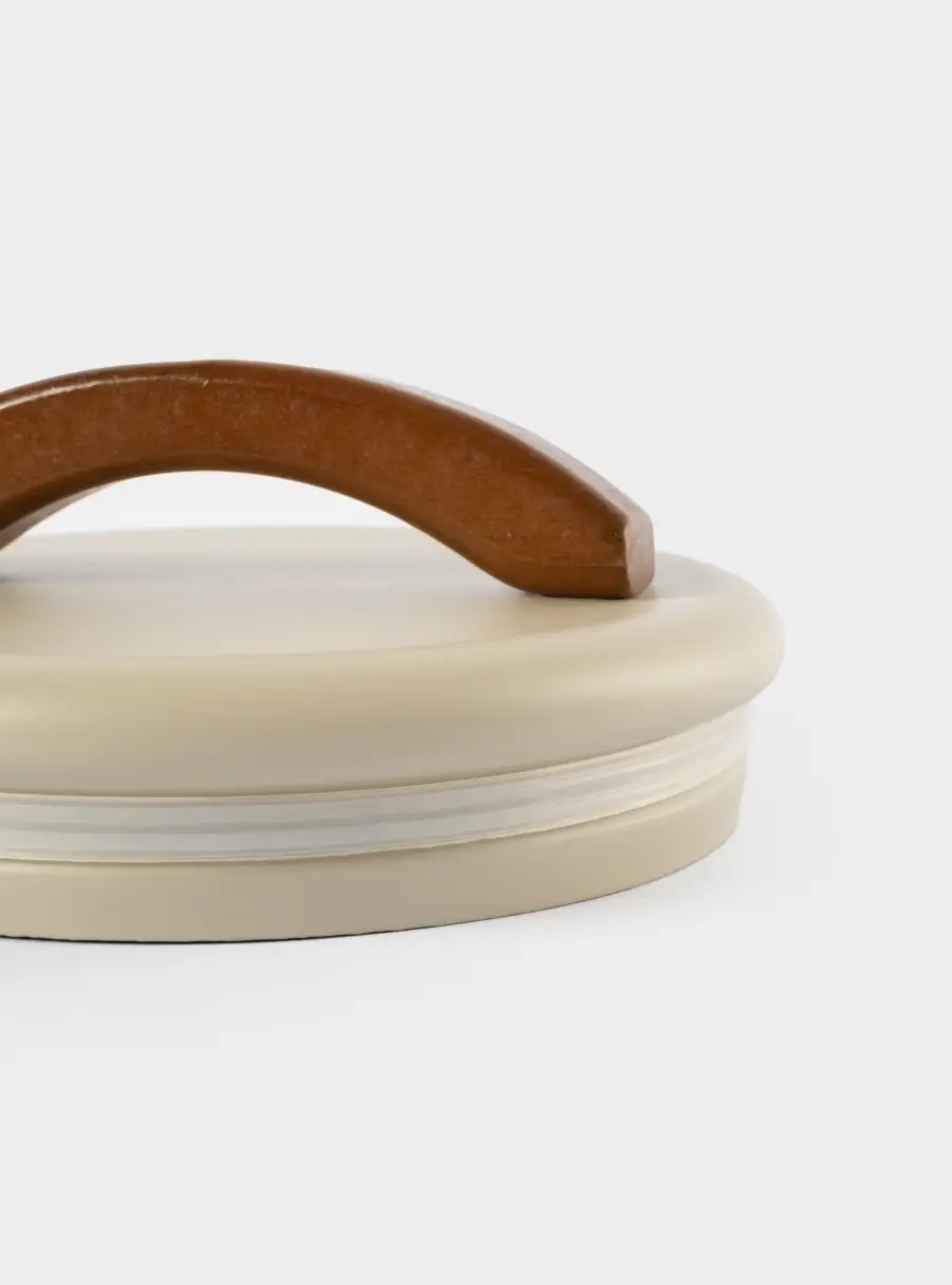 Банка для сыпучих продуктов, 1 л, металл/дерево, бежевая, Retro, image-4