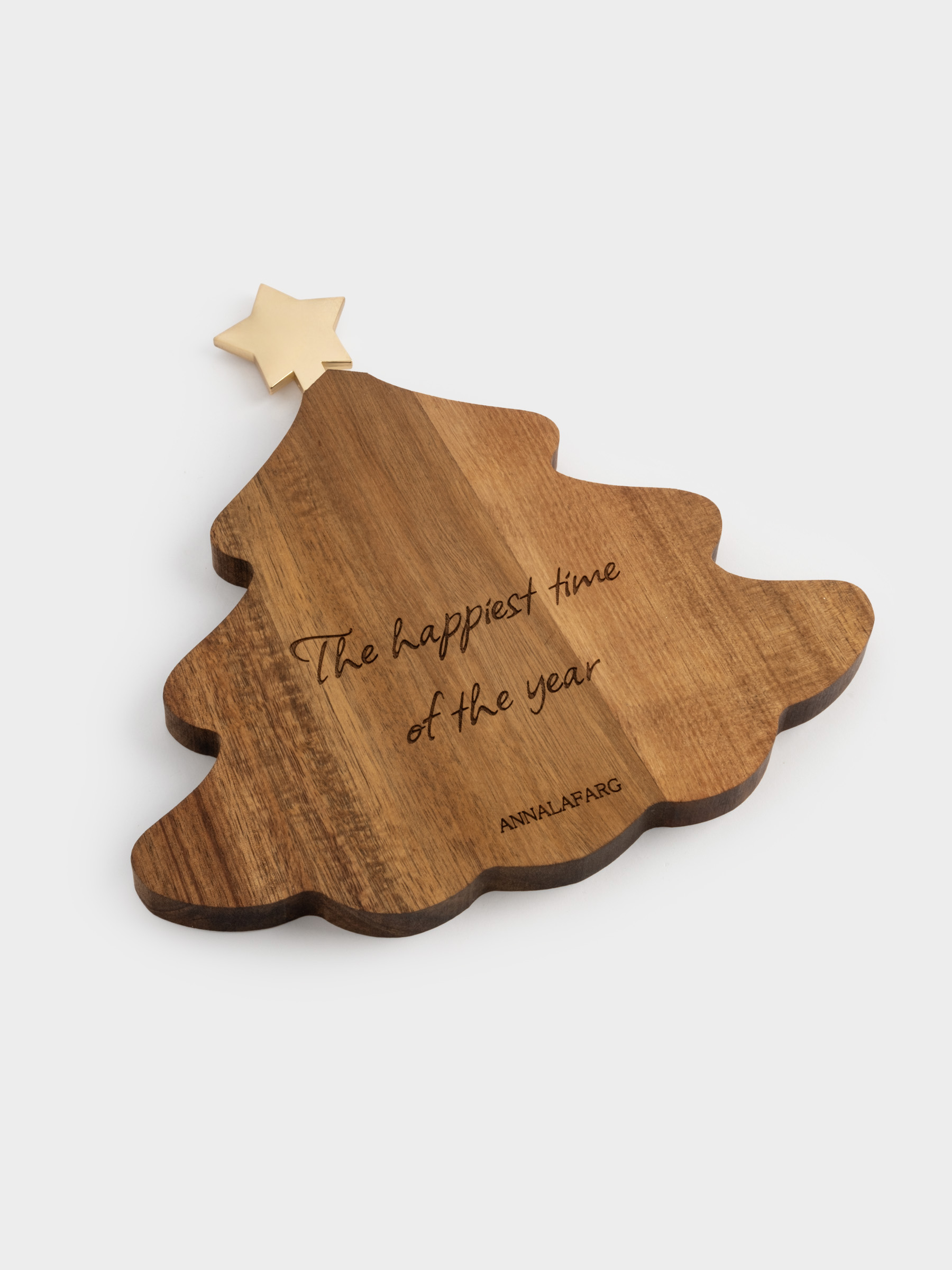 Набор для сыра, 2 пр, доска-блюдо, дерево/сталь, Елка со звездой, Timber, image-2