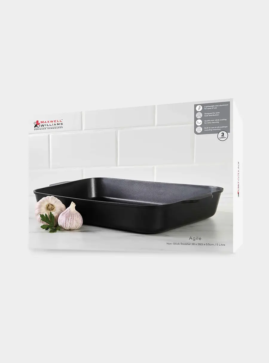 Форма для запекания, 38x28.5x5.5 см, чёрная, с покрытием, Agile, image-6