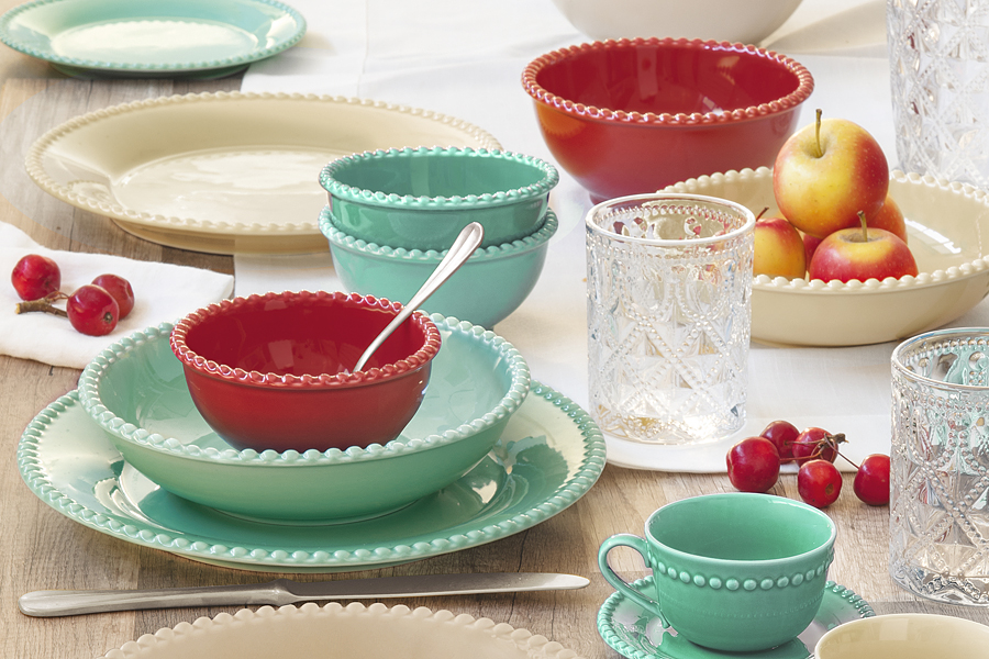 Easy Life. Пополнение коллекции Tiffany посудой в трёх новых цветах: бежевый, бургунди и морская волна