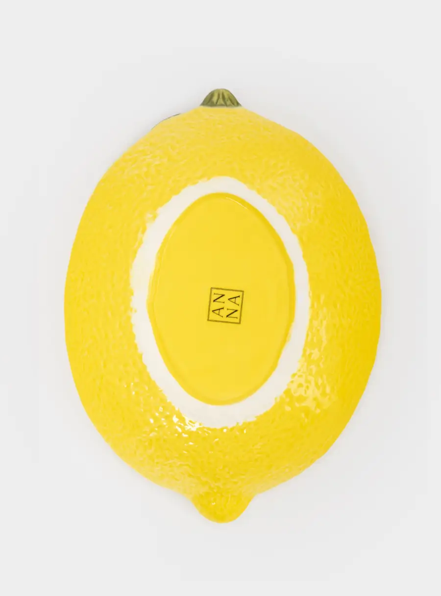 Салатник, 22х16х4 см, 480 мл, фарфор P, желтый, Лимон, Lemon, image-7