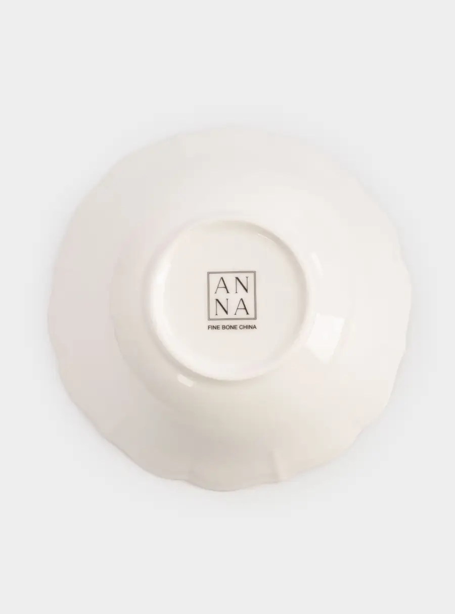 Салатник, 14х5 см, 360 мл, фарфор F, белый, с серебристым кантом, Dynasty, image-5