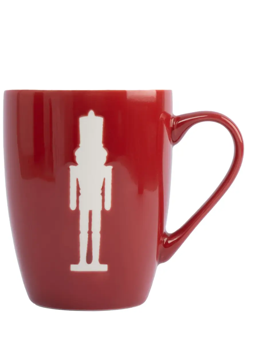 Кружка, 380 мл, 2 шт, фарфор N, зеленая/бордовая, Елка/Щелкунчик, New year, image-5