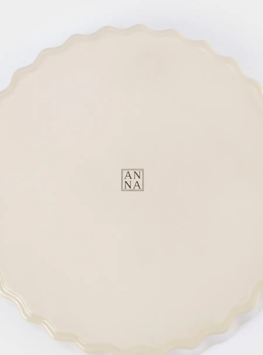 Форма для запекания, 25 см, керамика, круглая, бежевая, Ребристый край, Bagel, image-4