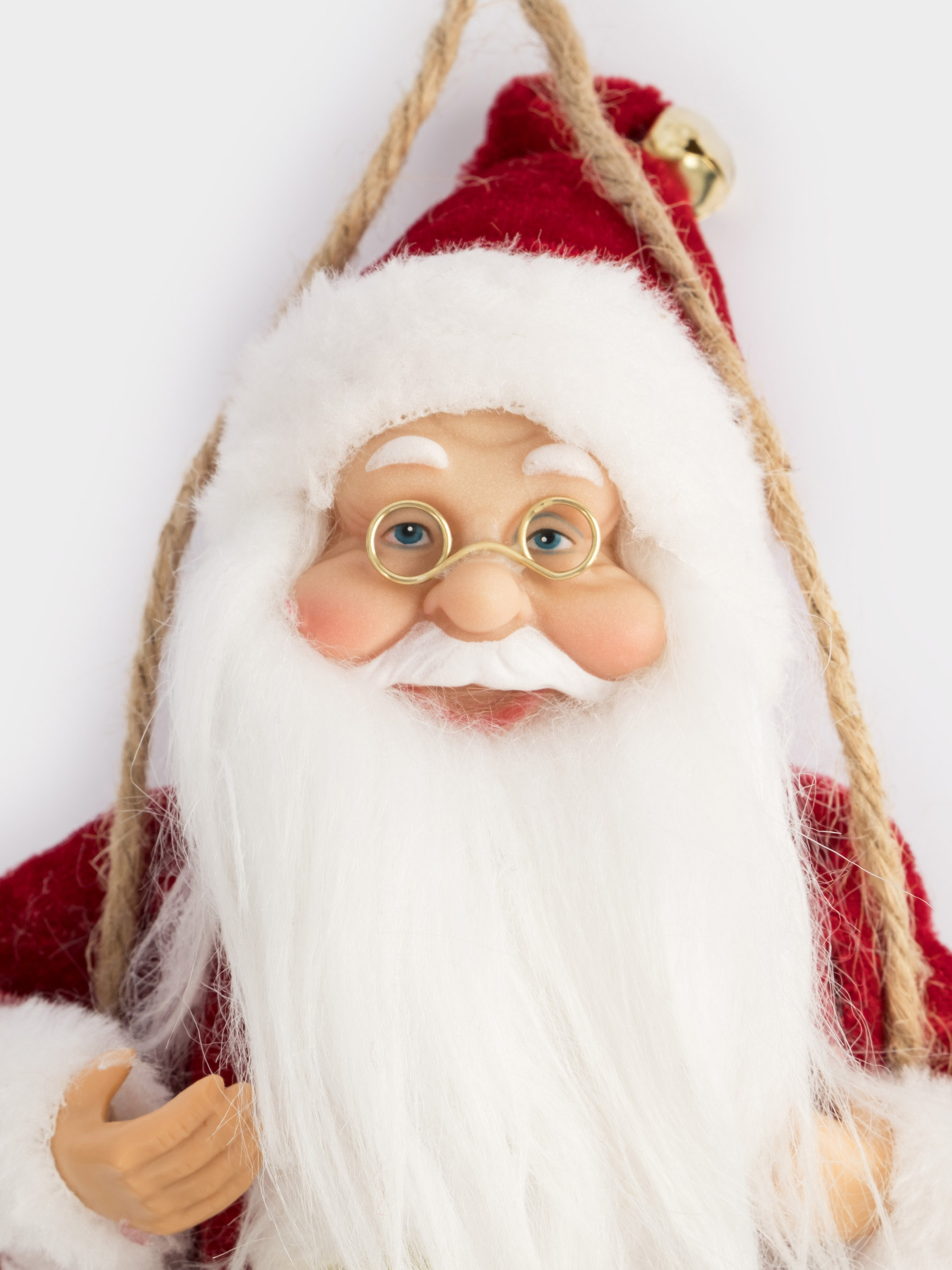 Изделие декоративное, 23 см, подвесное, полиэстер, Санта на качелях, New year, image-4
