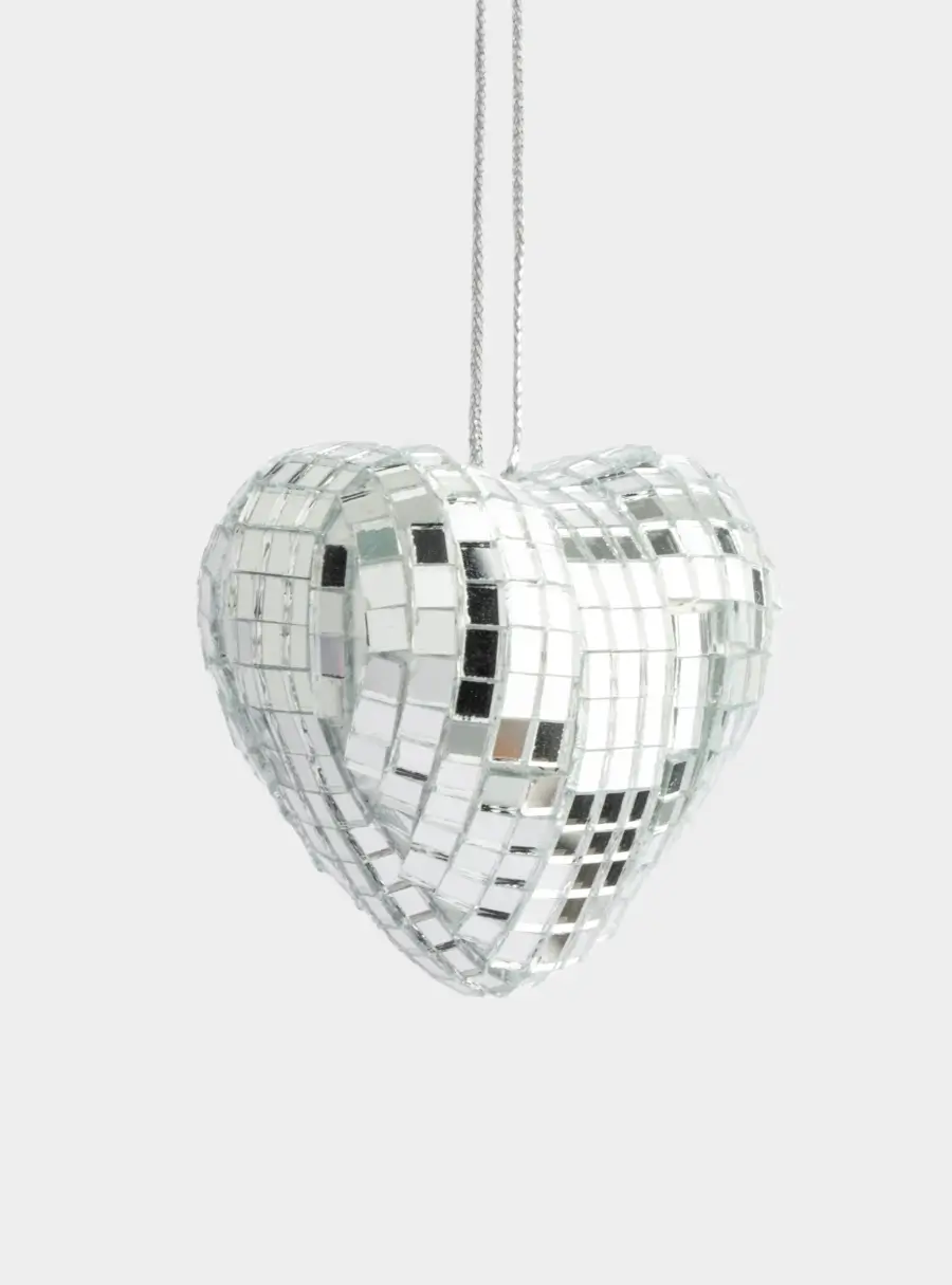 Игрушка елочная, 3х5 см, пенопласт/стекло, Сердце, Event ,image-0