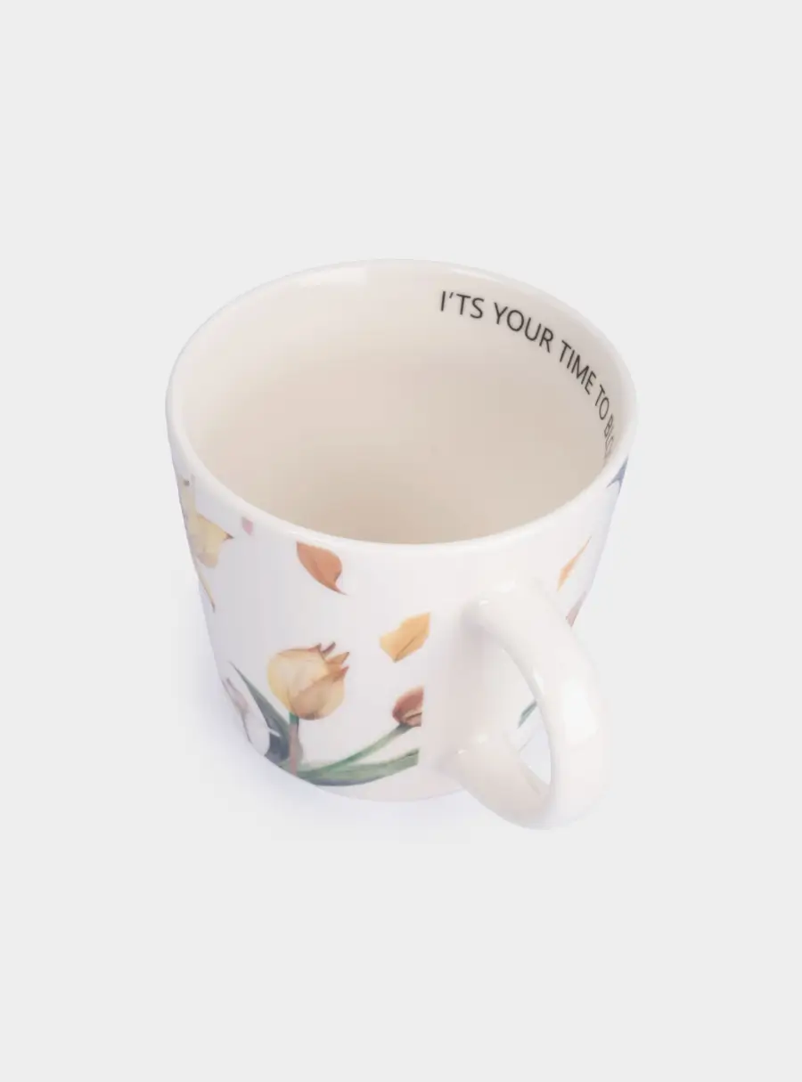 Кружка, 430 мл, 2 шт, фарфор N, белая, Летящие цветы, Fiori, image-6