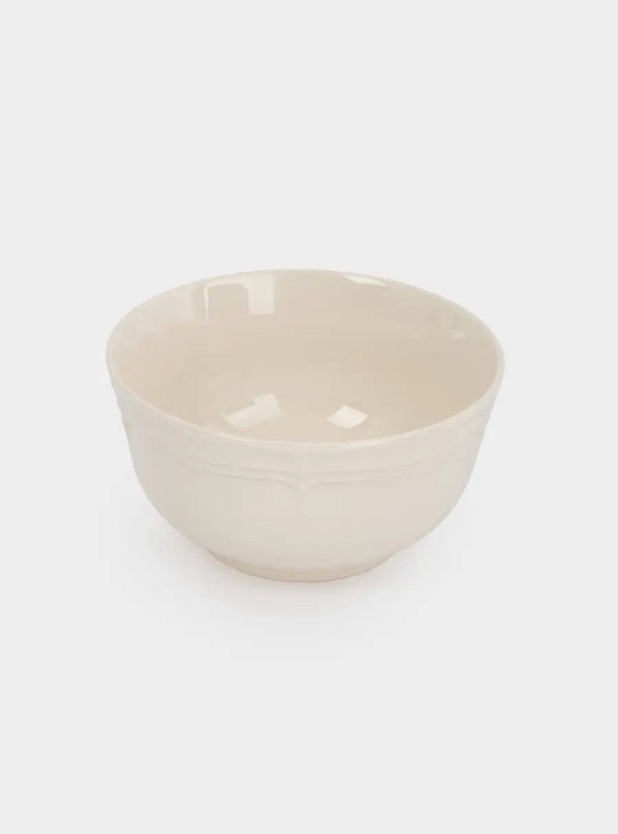 Салатник, 15х8 см, 830 мл, фарфор P, молочный, Rustic ,image-1