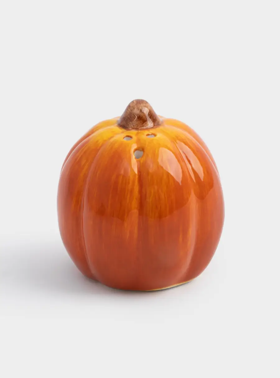 Емкость для соли или перца, 7 см, керамика, оранжевая, Тыква, Bright pumpkin ,image-0