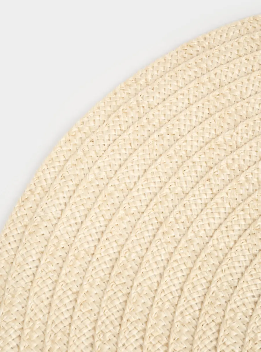 Салфетка под приборы, 38 см, полиэстер, круглая, бежевая, Matera ,image-3