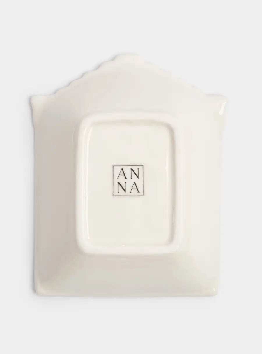 Пиала, 15x12x4 см, фарфор P, белая, Дом с венком, Townlet, image-6